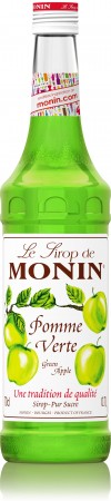 Monin ไซรัป   กลิ่น Green Apple Syrup (700 ml.)