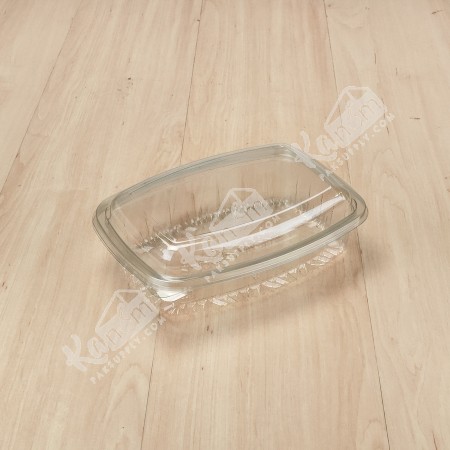กล่องสลัด PET ใส (M700) 700ml ฝาในตัว (50 PCS/PACK)