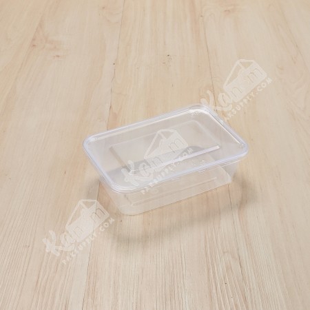 กล่องอาหาร PP ใส 640 ml + ฝา (EP)(25 PCS/PACK)