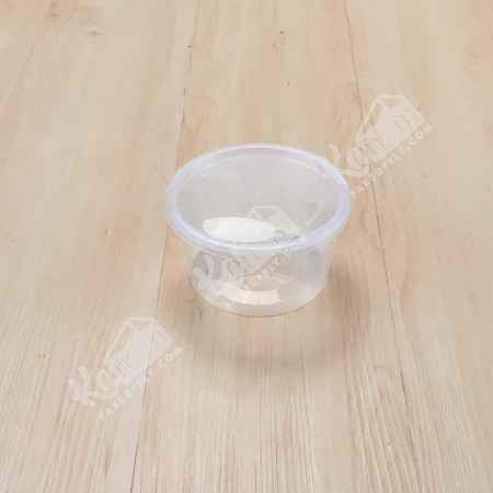 กล่องอาหารทรงกลม PPใส 16 oz + ฝา (25 PCS/PACK)