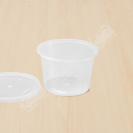 กล่องอาหารทรงกลม PPใส+ฝา 540ml (SK-20)(25ใบ/แพค)