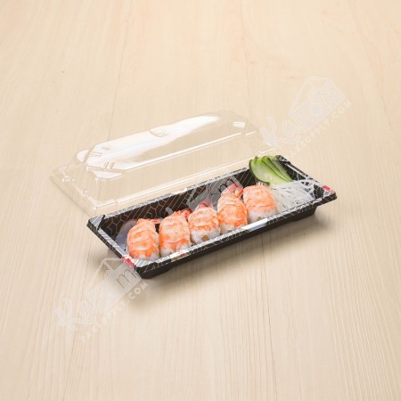 กล่องอาหารญี่ปุ่นHIPS ลาย Kamon+ฝาใส OPS#811 (50ชิ้น/แพค)