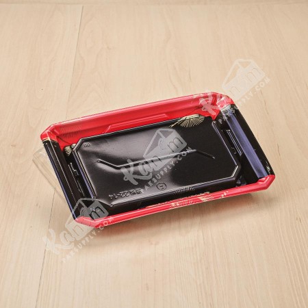 กล่องอาหารญี่ปุ่น PET 15-11 "Syouinn" + ฝา (50ใบ/แพค)