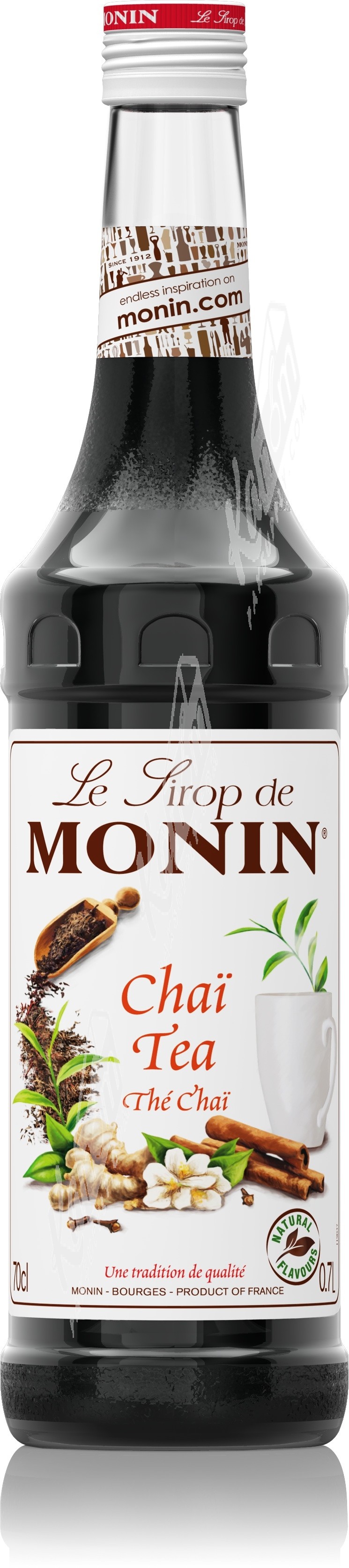 Monin ไซรัป กลิ่น Chai Tea Syrup (700 ml.) ไซรัป, ฟรุ๊ตมิกซ์, ผงปั่น, Monin สินค้าของเรา