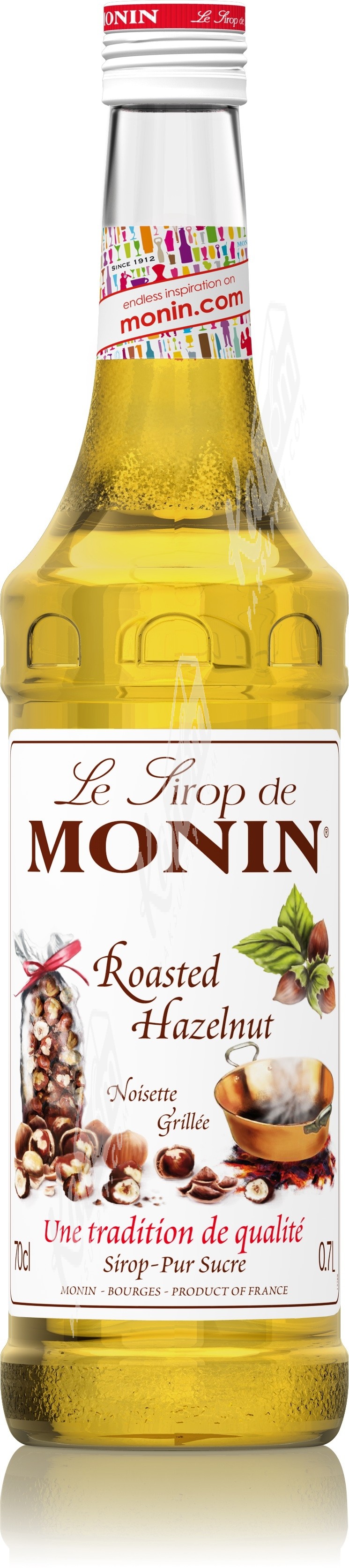 Monin ไซรัป กลิ่น Roasted Hazelnut Syrup (700 ml.) ไซรัป, ฟรุ๊ตมิกซ์