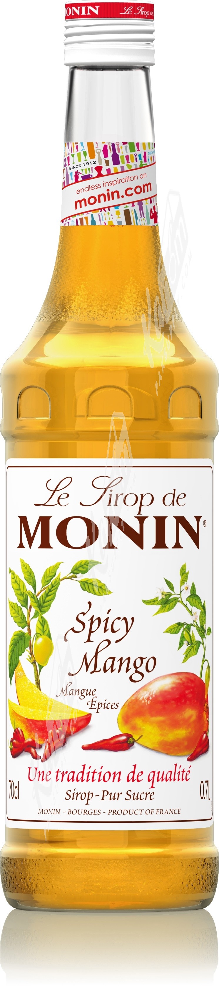 Monin ไซรัป กลิ่น Spicy Mango Syrup (700 ml. ไซรัป, ฟรุ๊ตมิกซ์, ผง