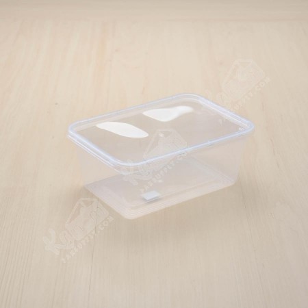 กล่องอาหาร  PPใส 650ml.+ฝา(25ใบ/แพค)