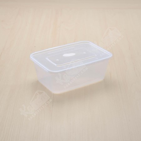 กล่องอาหาร PPใส+ฝา 1000ml (50ใบ/แพค)
