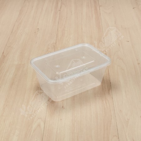 กล่องอาหาร PP ใส 940 ml + ฝา (EP)(25 PCS/PACK)