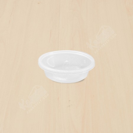 กล่องอาหารทรงกลม PPใส+ฝา 220ml (SK-8) (25ใบ/แพค)