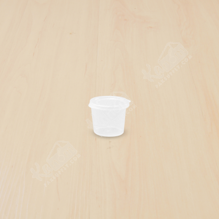 ถ้วยน้ำจิ้มPP25ml (1oz.) ฝาในตัว (2500ใบ/ลัง)
