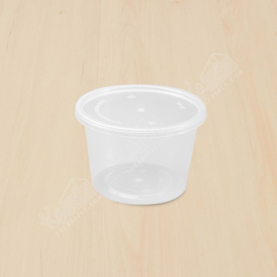 กล่องอาหารทรงกลม PPใส+ฝา 540ml (SK-20)(25ใบ/แพค)