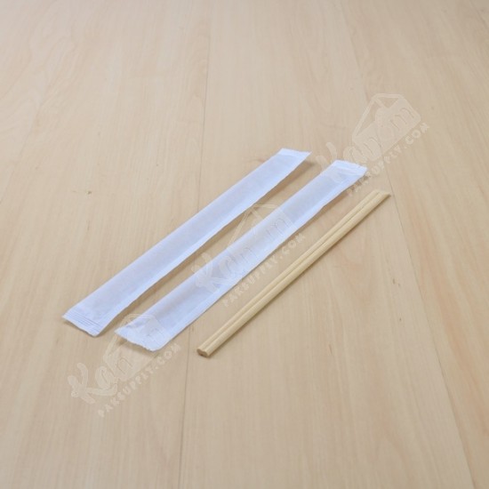 ตะเกียบฉีกหัวตัด/ตะเกียบอาหารญี่ปุ่น 24 cm ในซองกระดาษ(100ชิ้น/แพค)