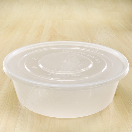 กล่องกลม PP 2500ml(30ชิ้น/แพค)