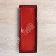กล่องซูชิกระดาษ ลายแดง+ดำ พร้อมฝา PET ใส SKS20-8 (50ใบ/แพค)