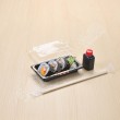 กล่องอาหารญี่ปุ่น HIPS ลาย Kamon #809 + ฝา OPS (50 ชิ้น/แพค)