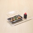 กล่องอาหารญี่ปุ่น HIPS ลาย Kamon #810 + ฝา OPS (50 ชิ้น/แพค)