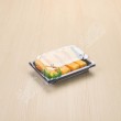 กล่องอาหารญี่ปุ่นHIPS สีดำ+ฝาใสOPS #812 (50ชิ้น/แพค)