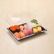 กล่องอาหารญี่ปุ่น HIPS ลาย Kamon #815 + ฝา OPS (50 ชิ้น/แพค)