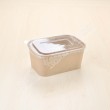 กล่องอาหารคราฟท์วงรี1000ml.(เฉพาะถ้วย) (50 ใบ/แพค)