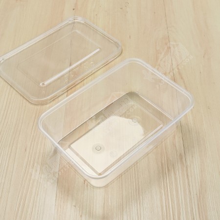 กล่องอาหาร PP ใส 640 ml + ฝา (EP)(25 PCS/PACK)