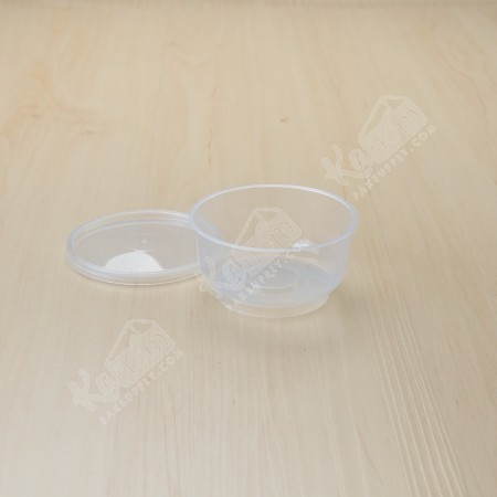 กล่องอาหารทรงกลมPPใส+ฝา (7oz.)