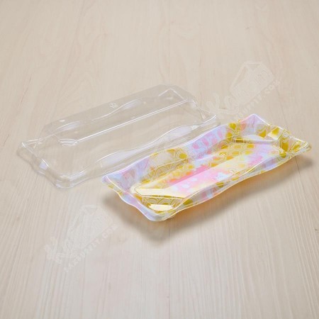 กล่องซูชิ HIPS WA5-1 “Sakura” พร้อมฝาใส (50ใบ/แพค)