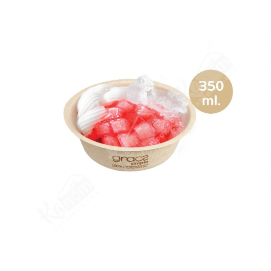 ชามชานอ้อย 350ml.(50ใบ/แพ็ค)